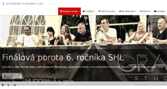 Desktop Screenshot of hudobnaliga.sk