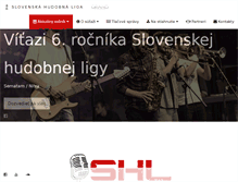 Tablet Screenshot of hudobnaliga.sk